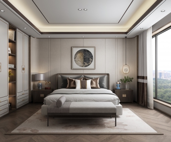 New Chinese Style Bedroom-ID:429923439