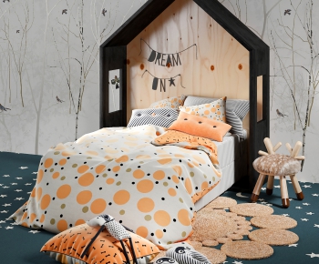 Nordic Style Child's Bed-ID:308946648
