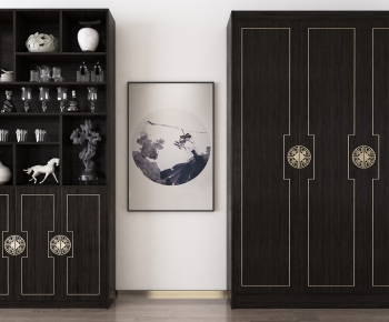 New Chinese Style Wine Cabinet-ID:261259891