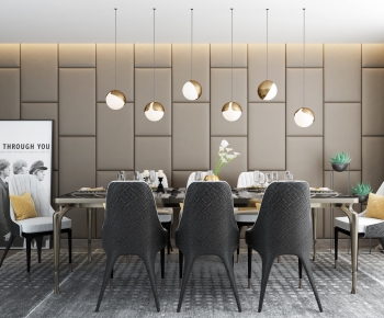 Modern Dining Table And Chairs-ID:607564782