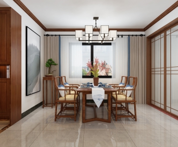 New Chinese Style Dining Room-ID:147930384