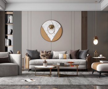 Modern A Living Room-ID:494189264