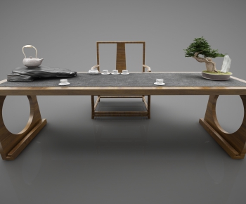 New Chinese Style Tea Tables And Chairs-ID:524475234