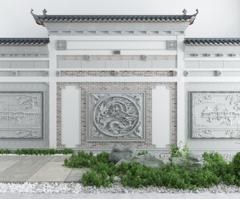 New Chinese Style Ancient Architectural Buildings-ID:757511292