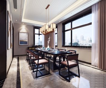 New Chinese Style Dining Room-ID:333893752
