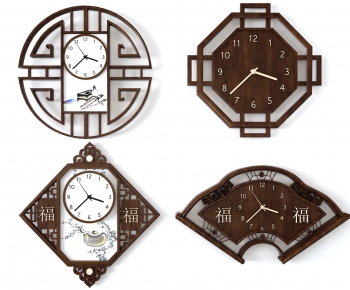 New Chinese Style Wall Clock-ID:711227529