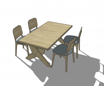 现代餐桌椅-ID:135823745
