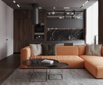 Modern A Living Room-ID:708160594