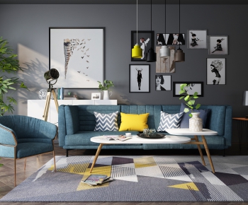 Nordic Style Sofa Combination-ID:473712758
