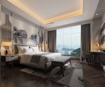 New Chinese Style Bedroom-ID:507555829