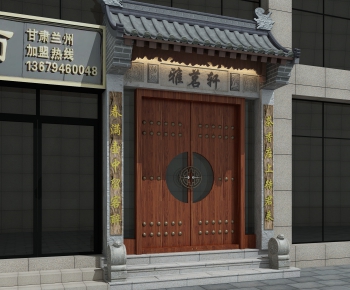 Chinese Style Facade Element-ID:883687397