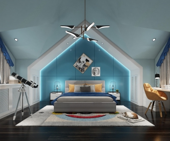Nordic Style Boy's Room And Son's Room-ID:281196329