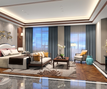 New Chinese Style Bedroom-ID:356294722