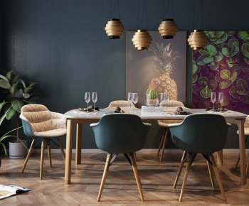 Nordic Style Dining Table And Chairs-ID:805412733