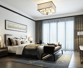 New Chinese Style Bedroom-ID:839207128