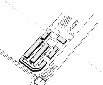 Modern Architectural Bird's-eye View Planning-ID:488038187