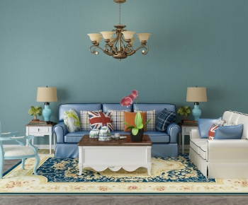 Mediterranean Style Sofa Combination-ID:608202655