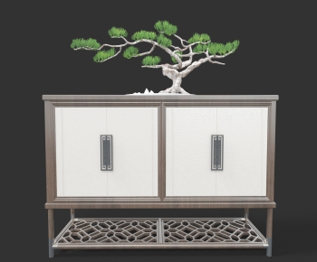 New Chinese Style Side Cabinet/Entrance Cabinet-ID:267688429