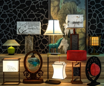 Chinese Style Table Lamp-ID:735929346