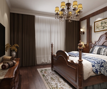 American Style Bedroom-ID:371410519