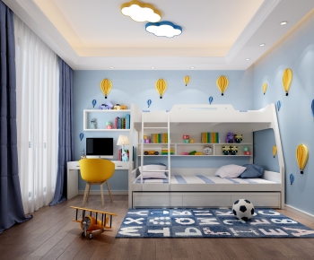 Nordic Style Boy's Room And Son's Room-ID:443270549
