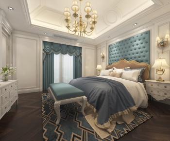 Simple European Style Bedroom-ID:574946757
