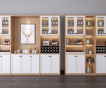 Nordic Style Wine Cabinet-ID:682011263