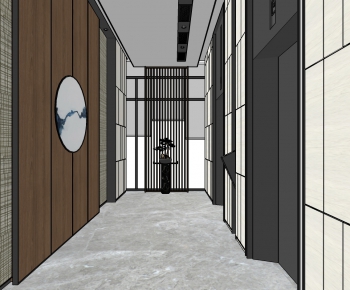New Chinese Style Elevator Hall-ID:710258332