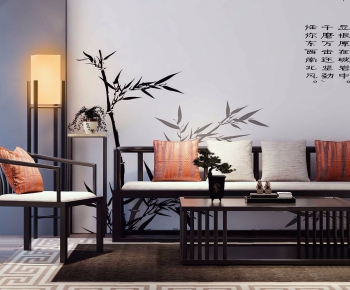 New Chinese Style Sofa Combination-ID:282217146