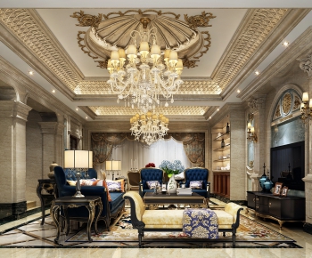 Classical Style A Living Room-ID:795829911