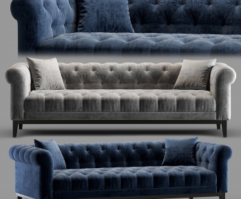 American Style Three-seat Sofa-ID:911061836