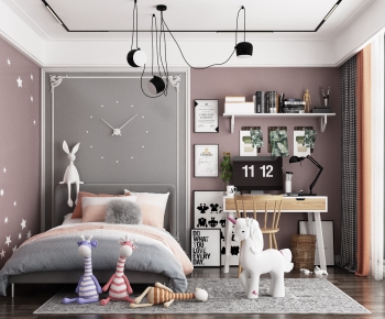Nordic Style Girl's Room Daughter's Room-ID:329828539