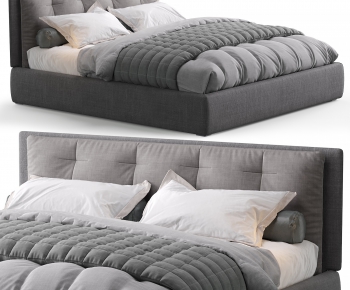 Modern Double Bed-ID:396009113