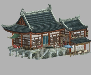 Chinese Style Ancient Architectural Buildings-ID:952495515