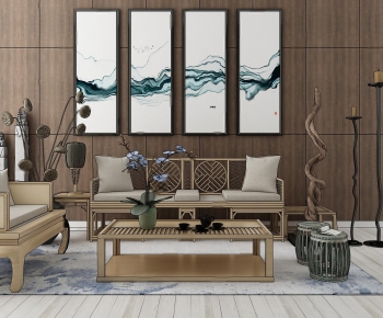 New Chinese Style Sofa Combination-ID:471753965