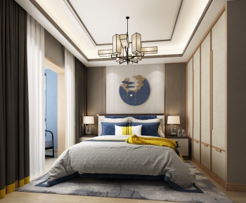 New Chinese Style Bedroom-ID:970315745