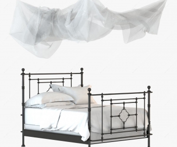 Modern Double Bed-ID:142507394