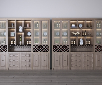 New Chinese Style Wine Cabinet-ID:802070827