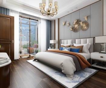 New Chinese Style Bedroom-ID:325163566