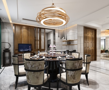 New Chinese Style Dining Room-ID:976877364