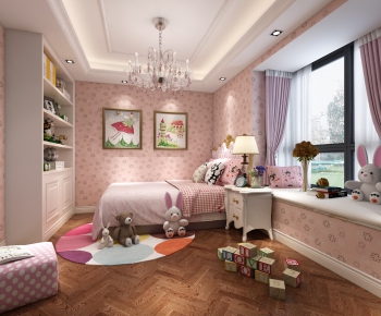 Simple European Style Girl's Room Daughter's Room-ID:640002792