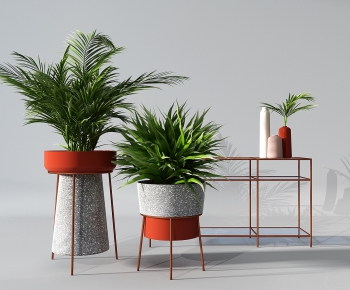 Modern Potted Green Plant-ID:400566699