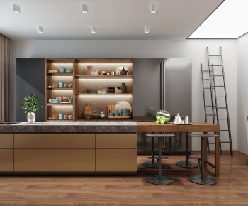 Modern Open Kitchen-ID:256932719