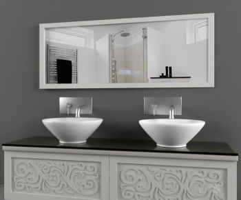 European Style Bathroom Cabinet-ID:528027473