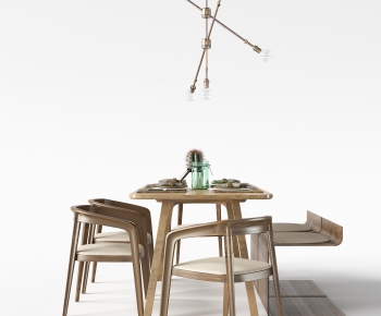 Nordic Style Dining Table And Chairs-ID:991043325