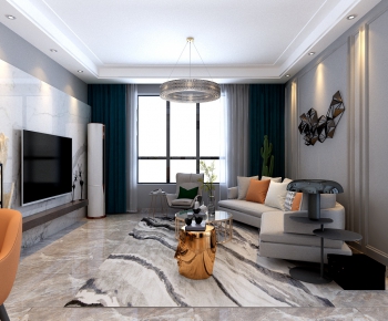 Modern A Living Room-ID:541531135
