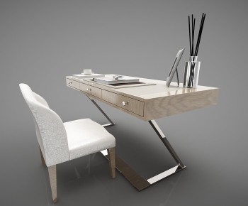 Modern Computer Desk And Chair-ID:282605246