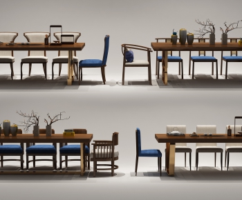 New Chinese Style Dining Table And Chairs-ID:247795516