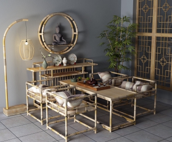 New Chinese Style Tea Tables And Chairs-ID:268388884