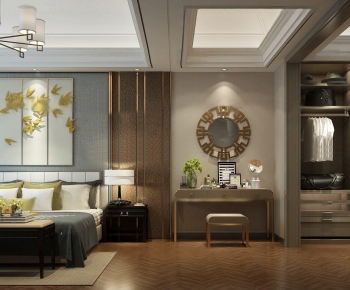 New Chinese Style Bedroom-ID:975983538